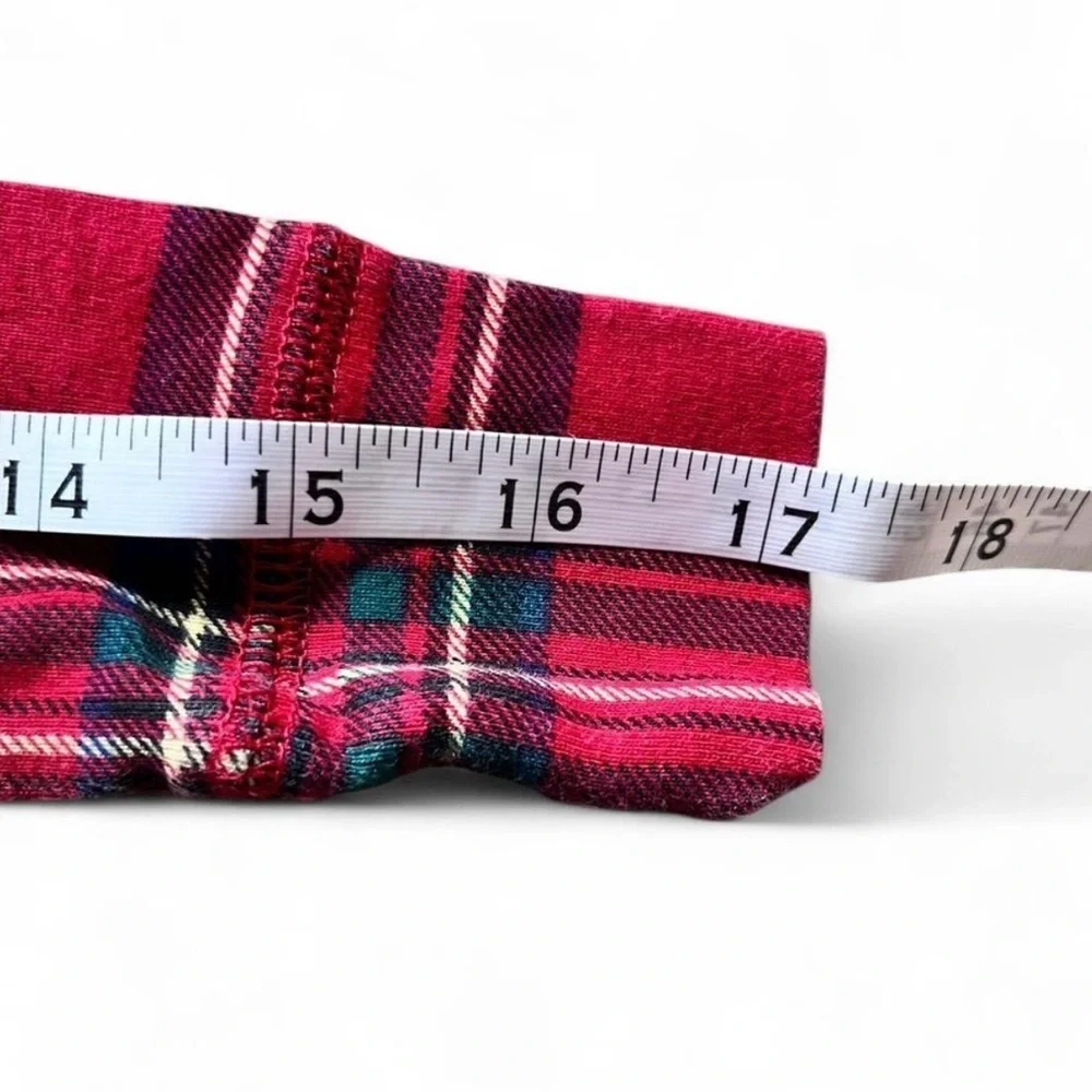 GAP Pink Plaid Long Sleeve Kids Sleep Shirt Size 10